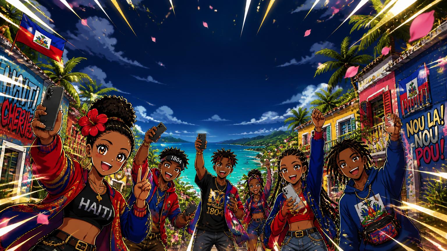 Concours MANGA ALL YEAR — personnages manga en Haïti pour DM4DEAL et Crunchyroll